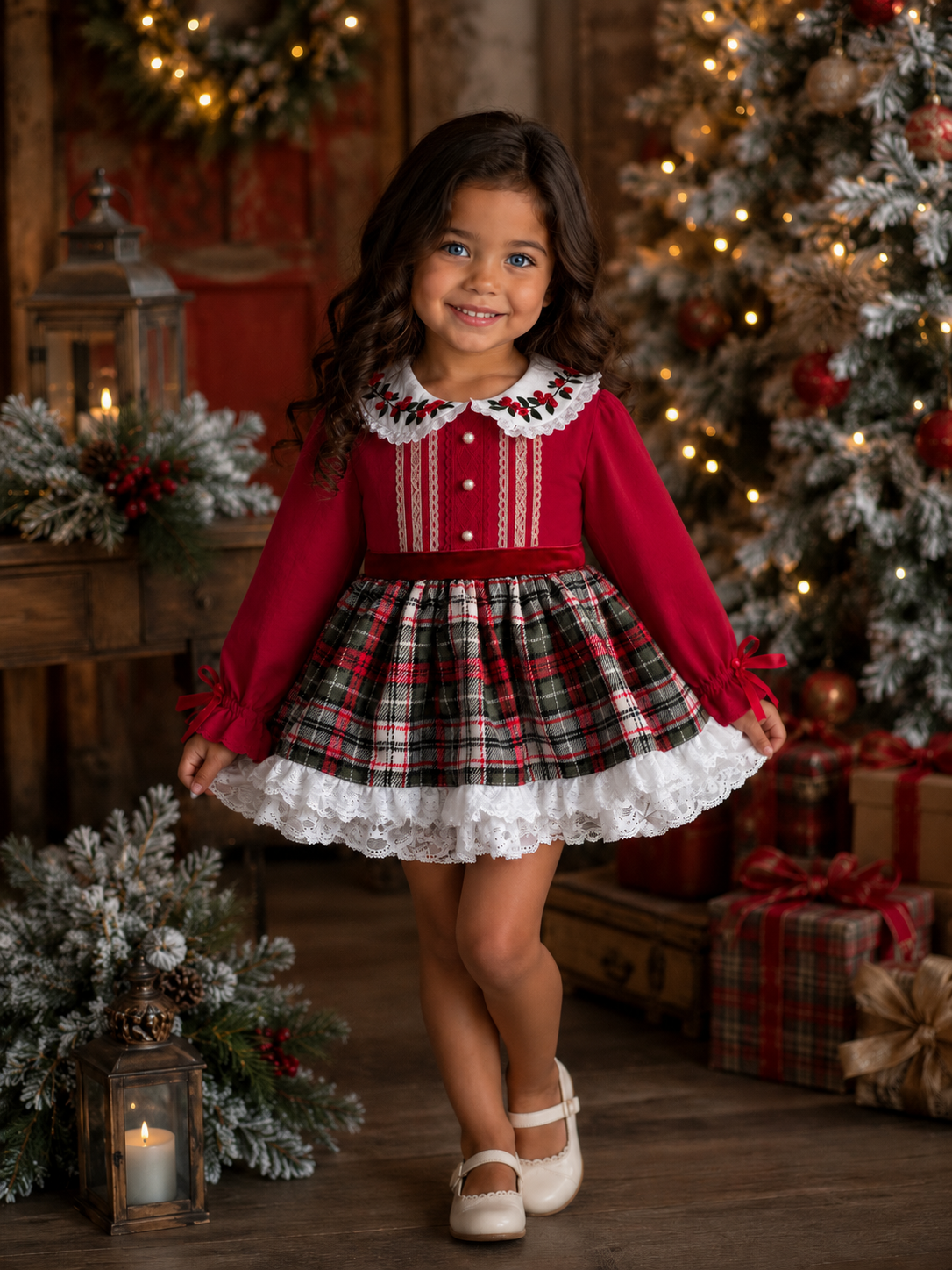 Merry & Bright Skirted Romper