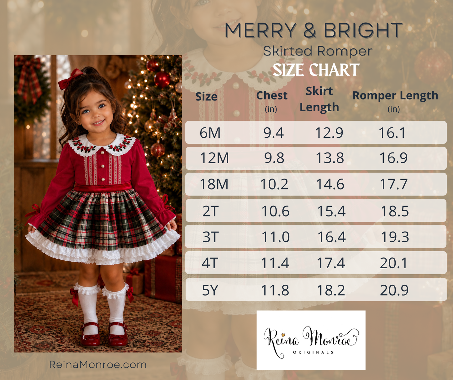 Merry & Bright Skirted Romper