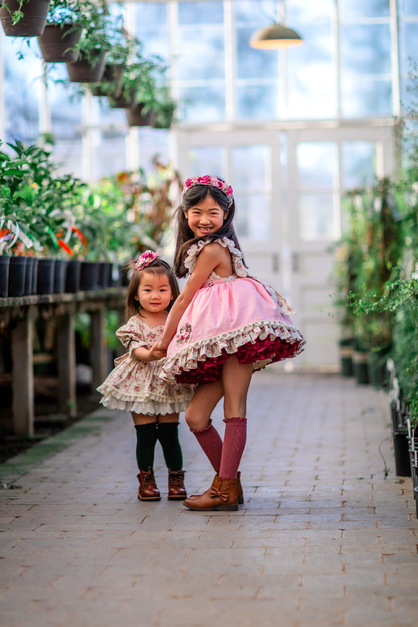 Rose Belle Skirted Romper