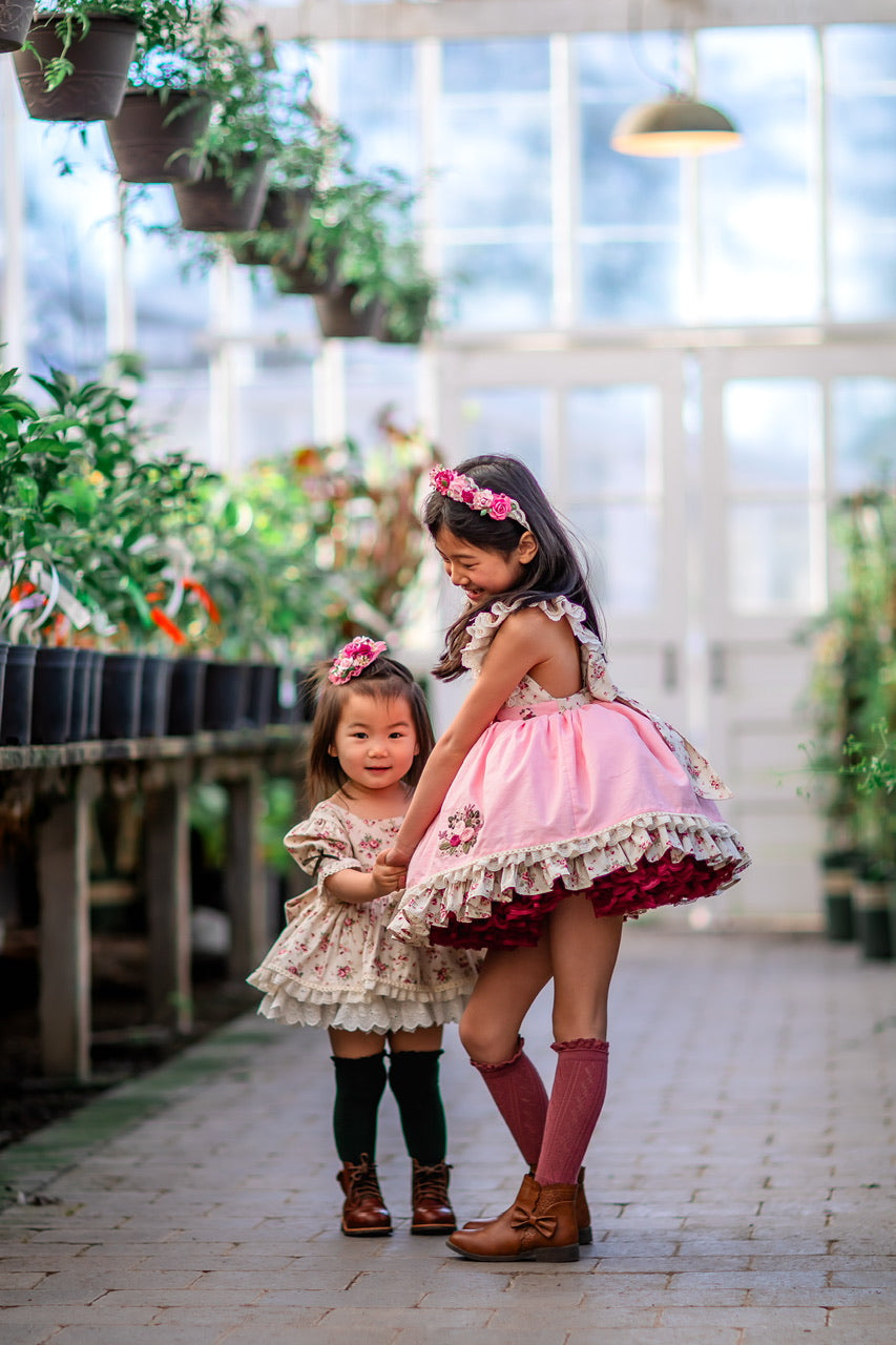 Rose Belle Skirted Romper