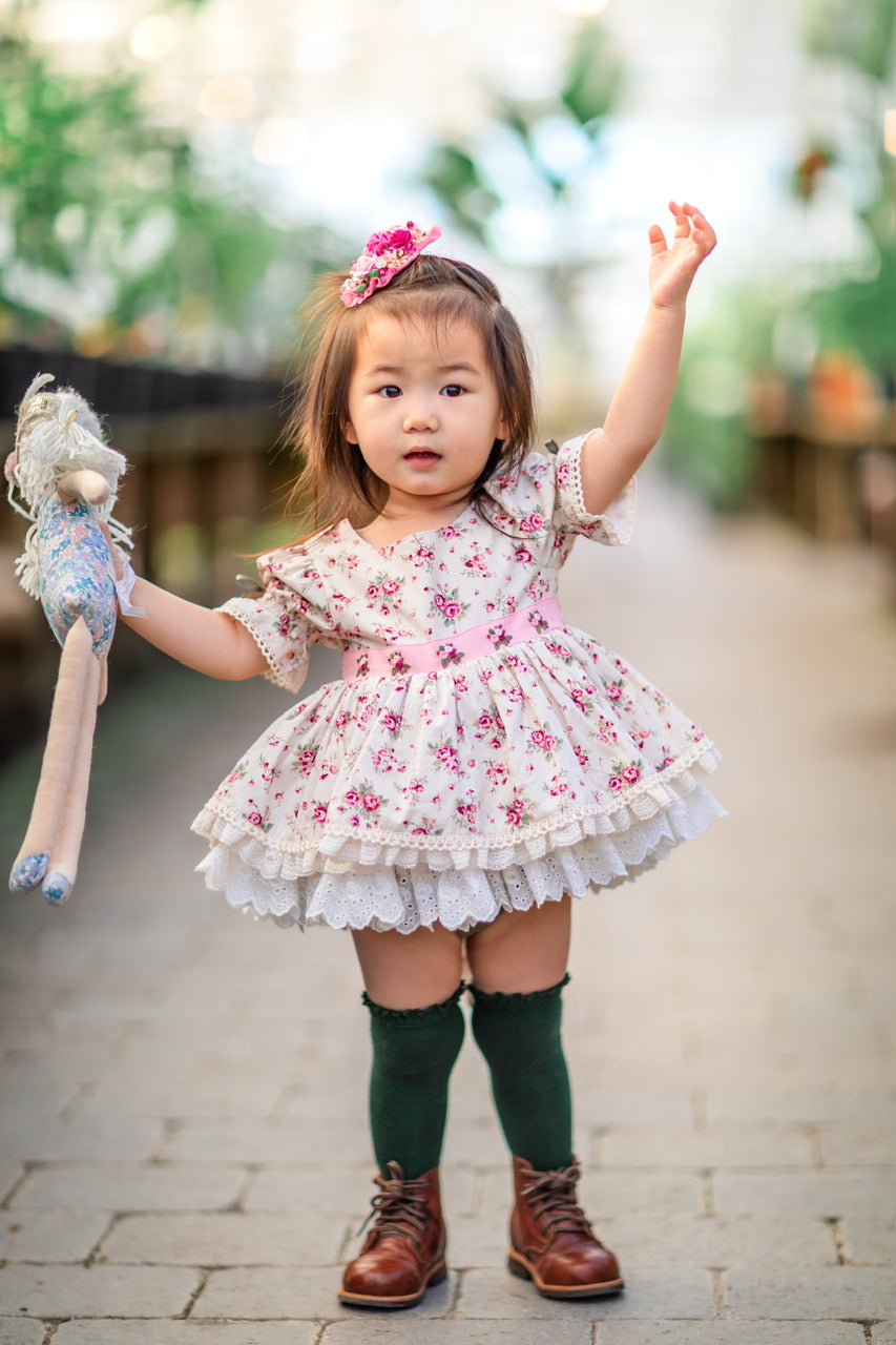 Rose Belle Skirted Romper