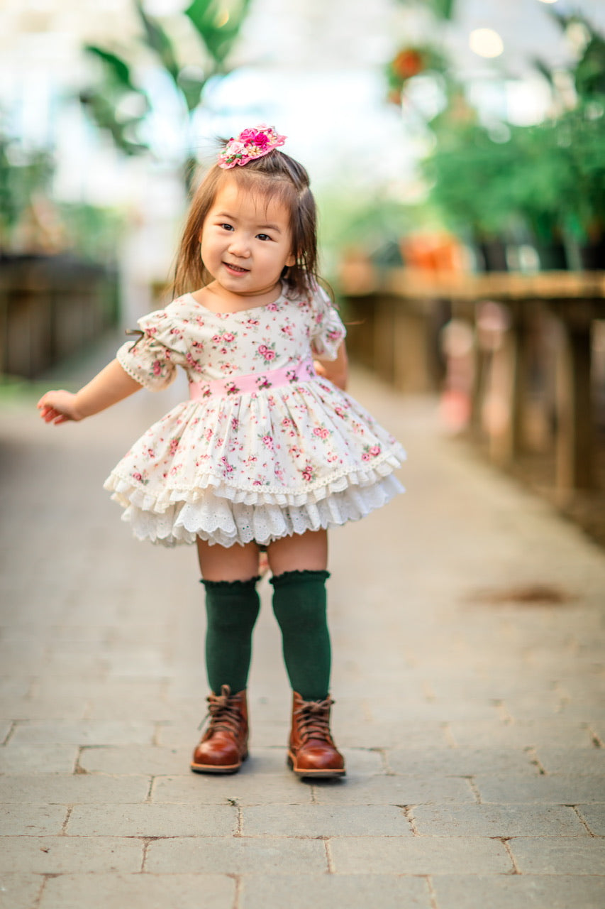 Rose Belle Skirted Romper