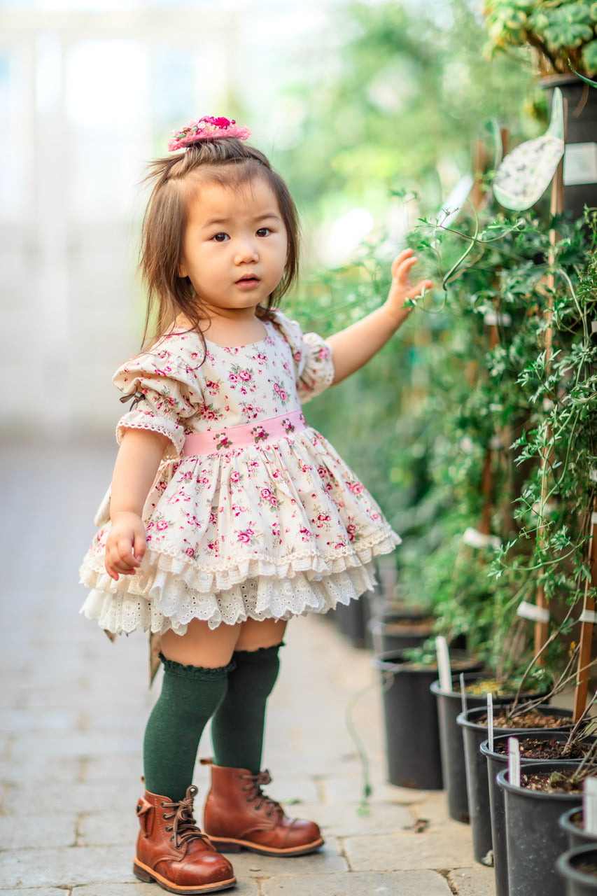 Rose Belle Skirted Romper