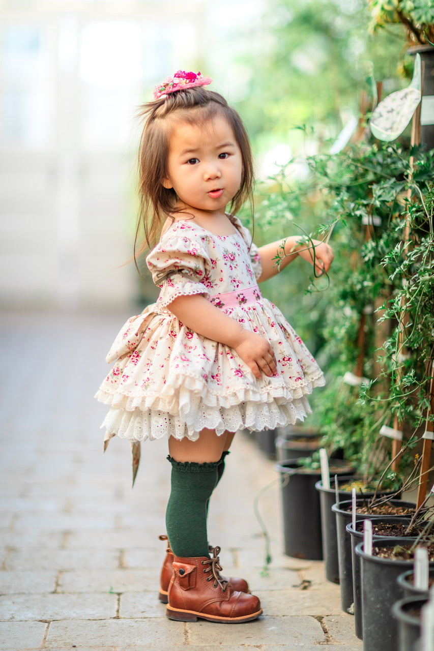 Rose Belle Skirted Romper