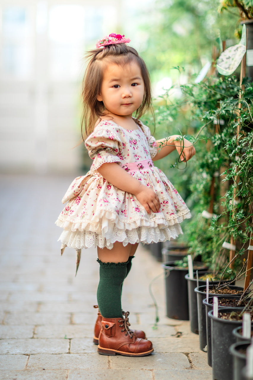 Rose Belle Skirted Romper