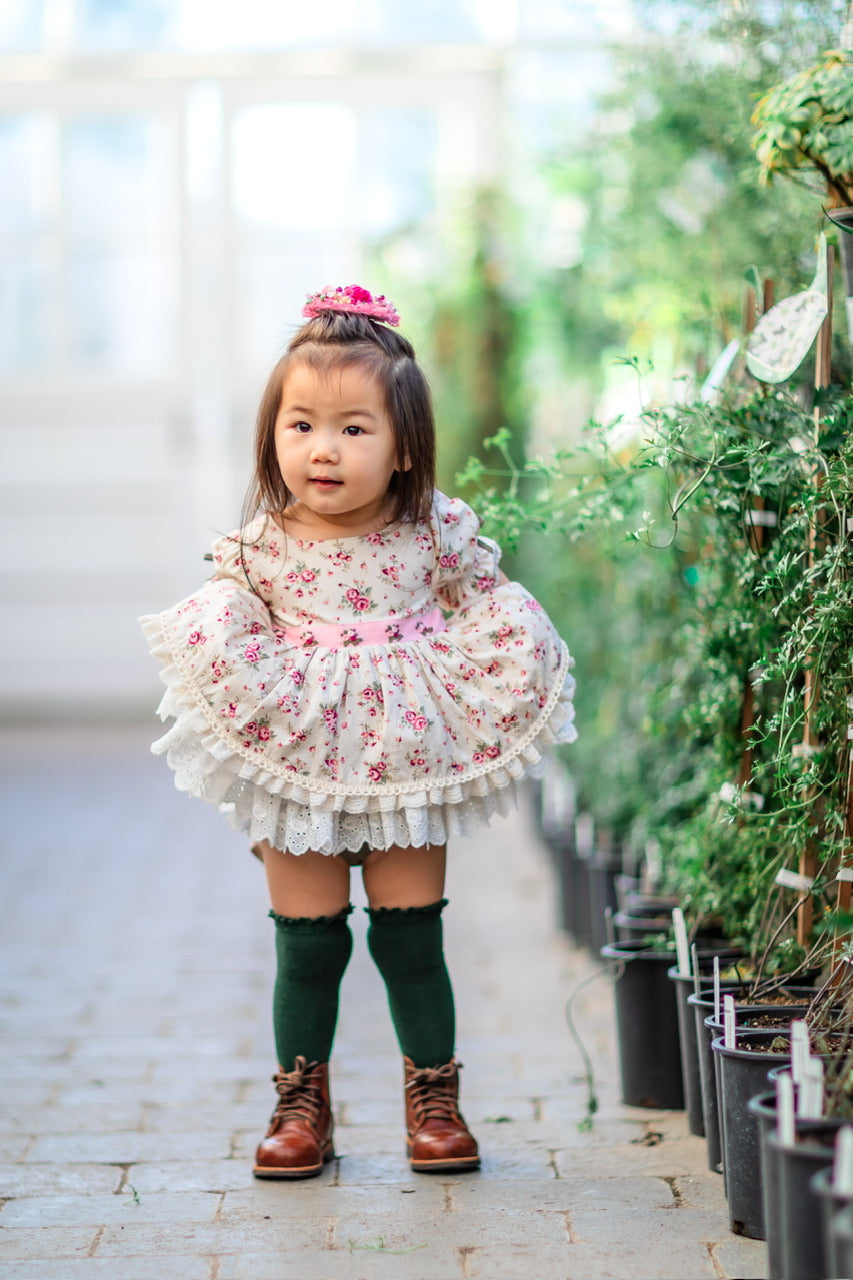 Rose Belle Skirted Romper