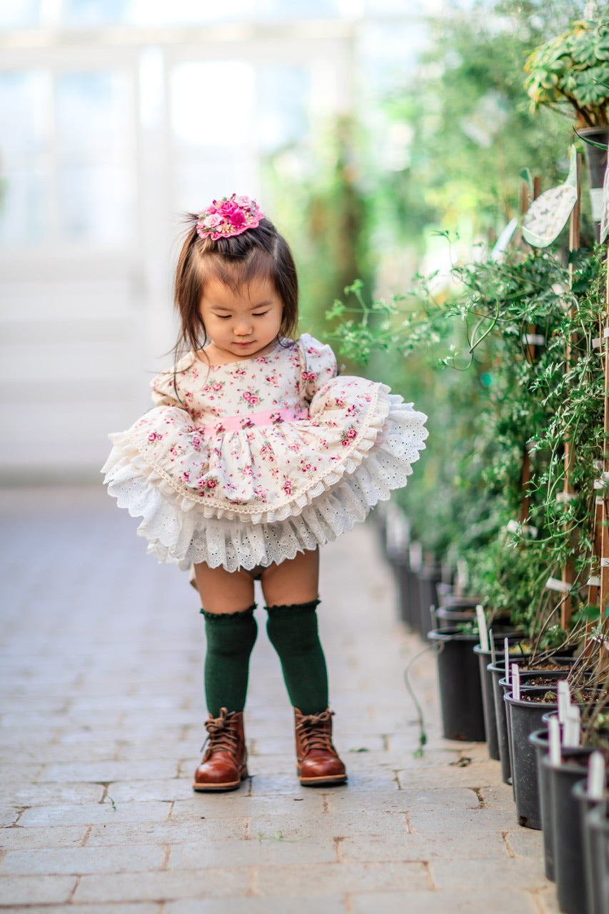 Rose Belle Skirted Romper