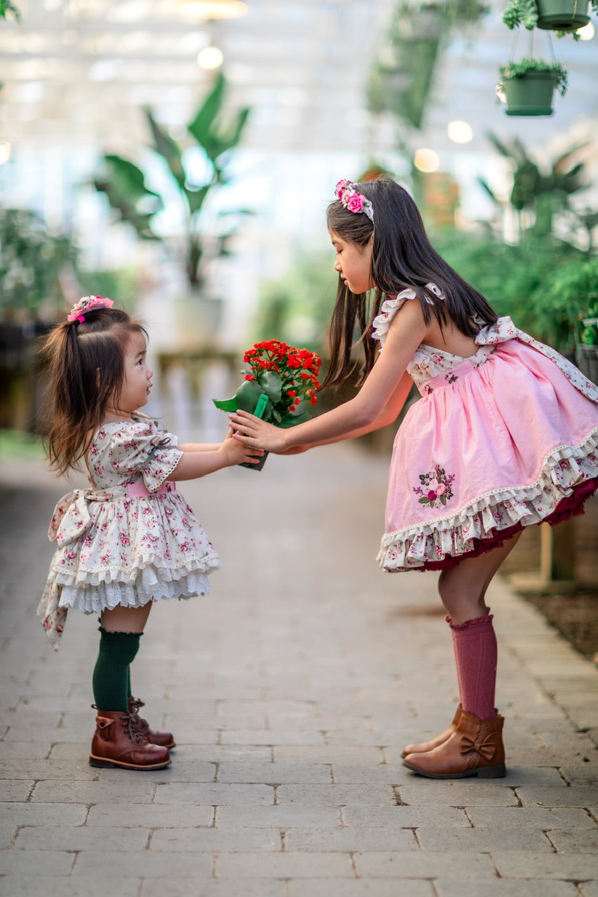 Rose Belle Skirted Romper