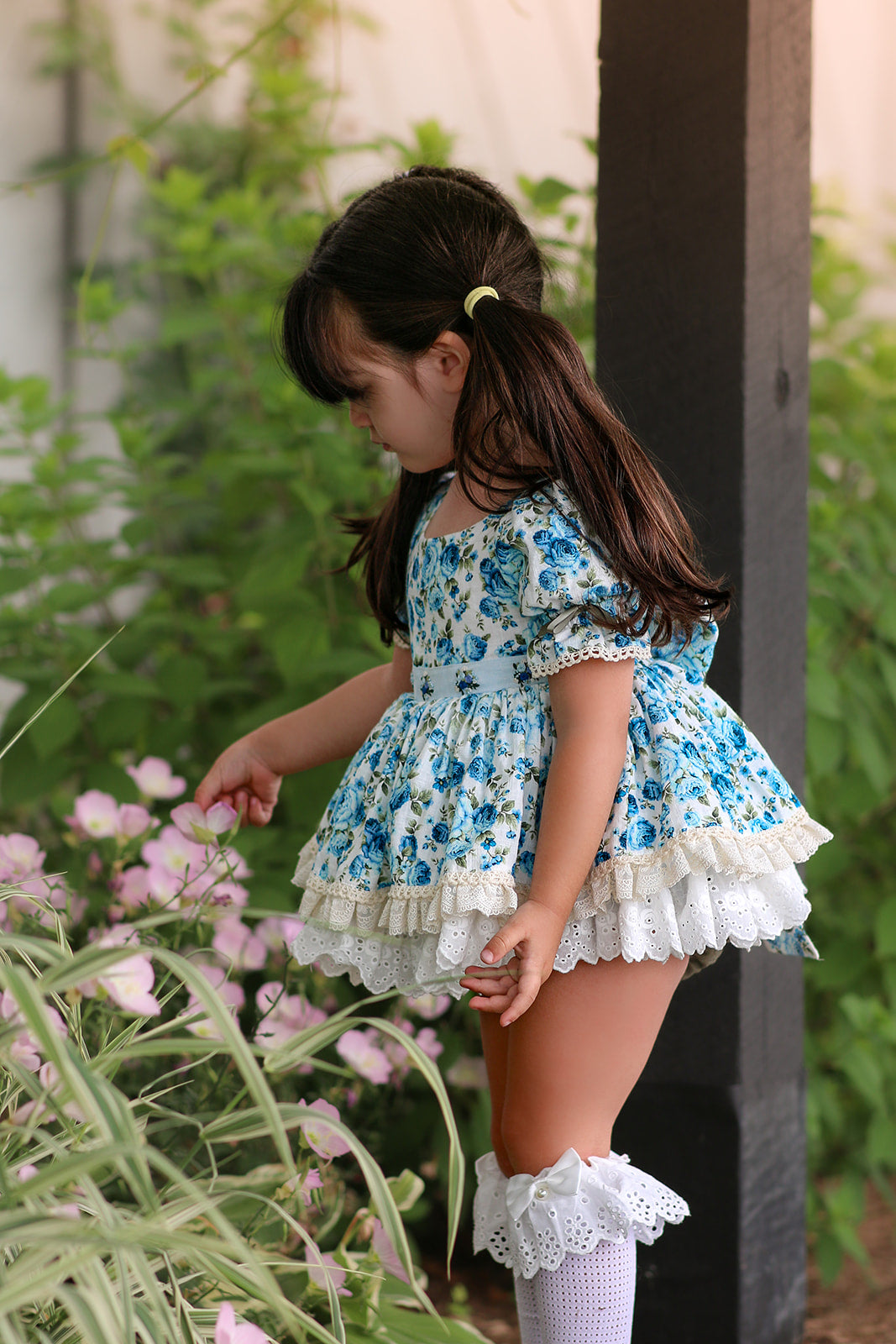 Blue Belle Skirted Romper
