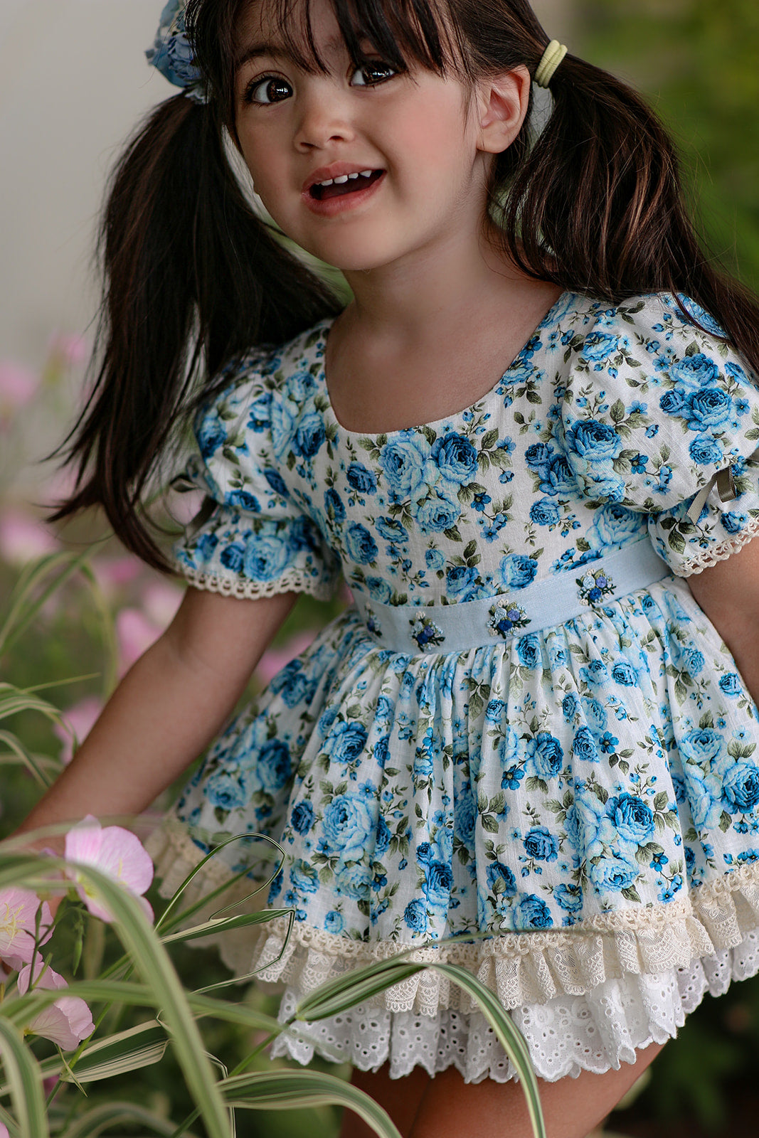 Blue Belle Skirted Romper