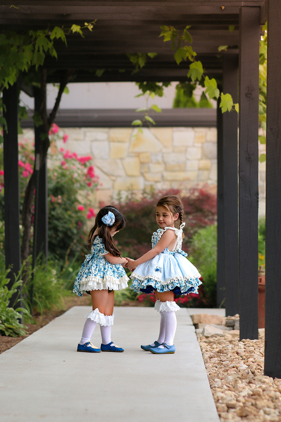 Blue Belle Skirted Romper